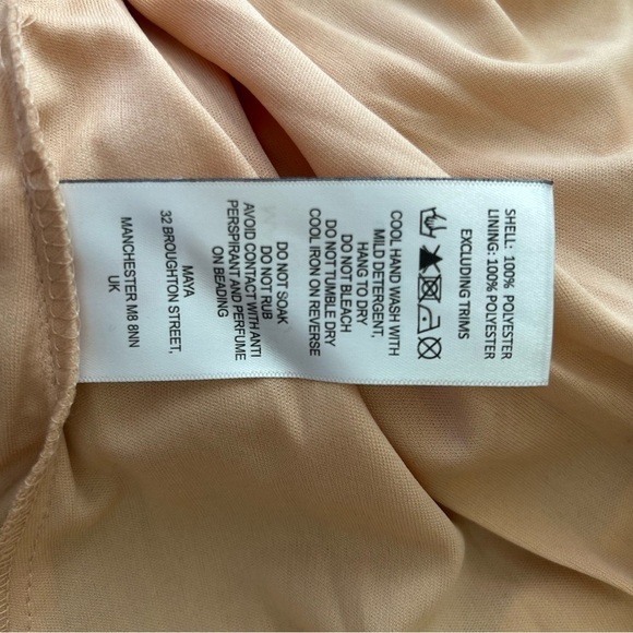 Maternity Maya Peach Maxi Dress - Picture 9 of 9